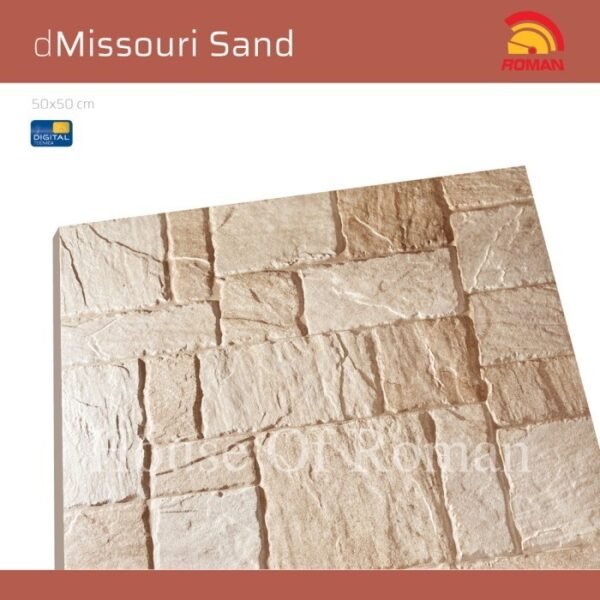 TERMURAH ROMAN KERAMIK 50 X 50 G550504 DMISSOURI SAND GOL B - Image 4