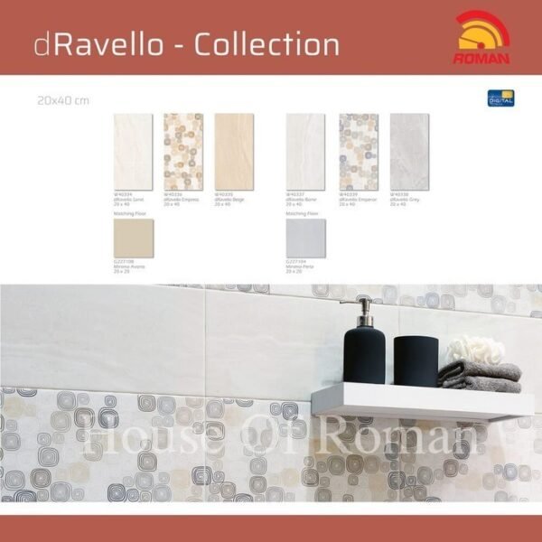 TERMURAH ROMAN KERAMIK 20 X 40 W40339 DRAVELLO EMPEROR GOL C - Image 3
