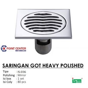 TERMURAH IGM IS-036 SARINGAN GOT HEAVY POLYSHED MIRROR 10x10CM