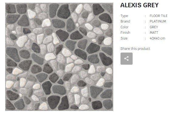 TERMURAH PLATINUM KERAMIK 40/40 ALEXIS GREY - Image 2