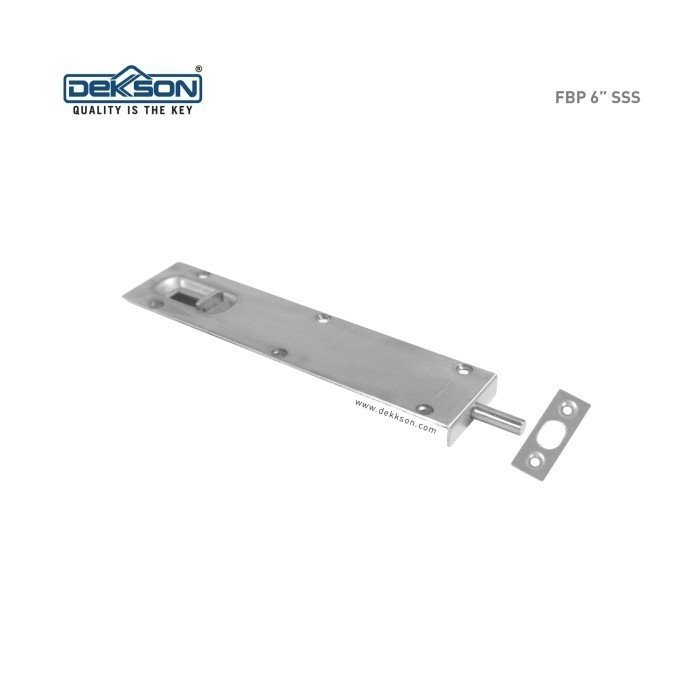 TERMURAH DEKKSON Flush Bolt PLATE FBP 6" SSS Grendel Slot Tanam 15 CM - Image 3