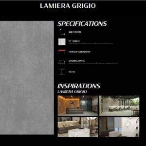 TERMURAH QUADRA GRANIT 320 X 160 BIG SIZE LAMIERA GRIGIO