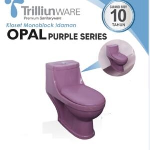 TERMURAH TRILLIUN MONOBLOCK OPAL UNGU PURPLE ONE PIECE KLOSET DUDUK
