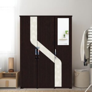TERMURAH ACTIV FURNITURE SPIN LP 332 LEMARI PAKAIAN 3 PINTU KAYU KACA