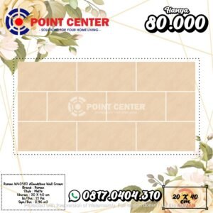 TERMURAH ROMAN KERAMIK 20 X 40 W40582 DSANDSTONE WALL CREAM