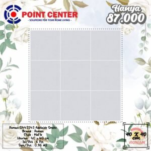 TERMURAH ROMAN KERAMIK 40 X 40 G442243 ADELAIDE SMOKE