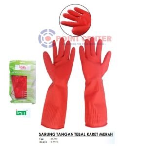 TERMURAH IGM IS-027 SARUNG TANGAN KARET/LATEX/CUCI PIRING UK. L 39CM