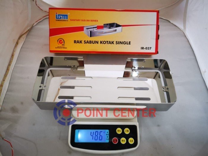 TERMURAH IR-037 RAK DINDING STAINLESS / RAK KAMAR MANDI SINGLE - Image 2