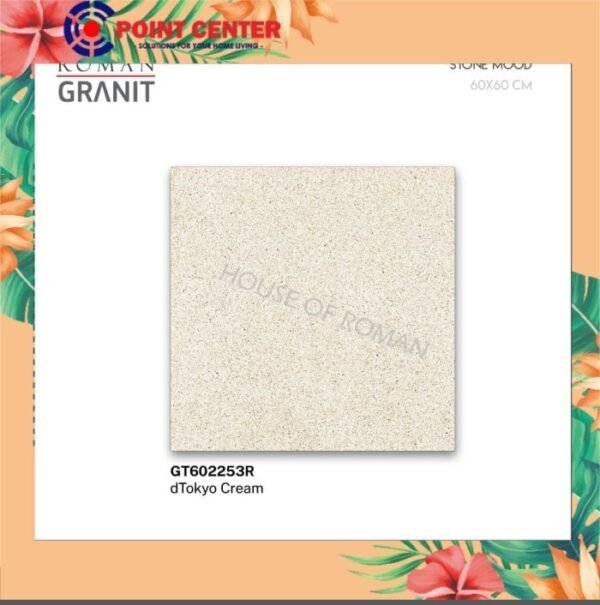 TERMURAH ROMAN GRANIT 60 X 60 GT602253R DTOKYO CREAM