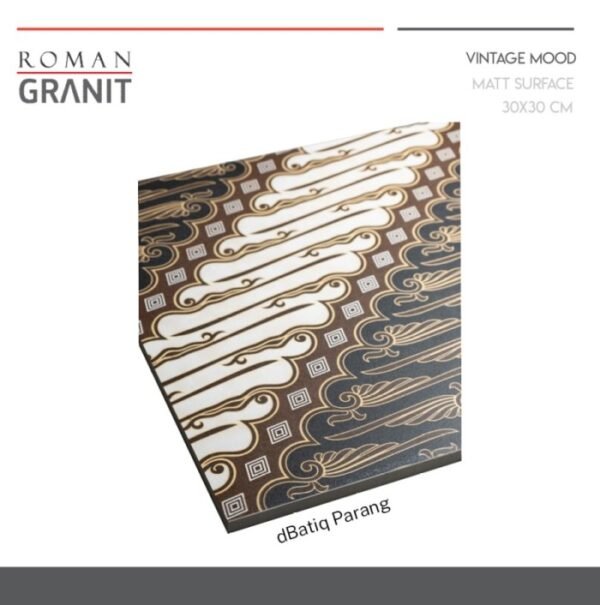 TERMURAH ROMAN GRANIT 30 X 30 GTA332733R DBATIQ PARANG - Image 3