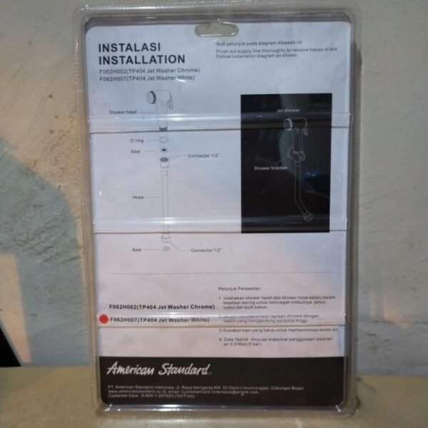 TERMURAH AMERICAN STANDARD TP 404 SEMPROTAN KLOSET JET WASHER WHITE - Image 4