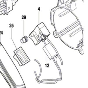 TERMURAH 1619PB5623 BOSCH SWITCH GDC 140 / SPARE PART BOSCH ORIGINAL