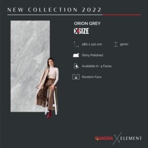 TERMURAH QUADRA 280 X 120 BIG SLAB ORION GREY