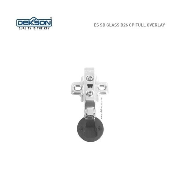 TERMURAH DEKKSON Engsel Lemari HYD ES SD GLASS D26 FULL OVERLAY CP
