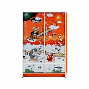 TERMURAH ACTIV FURNITURE POKU BL 122 X 80 CM LEMARI ANAK 2 PINTU MODER
