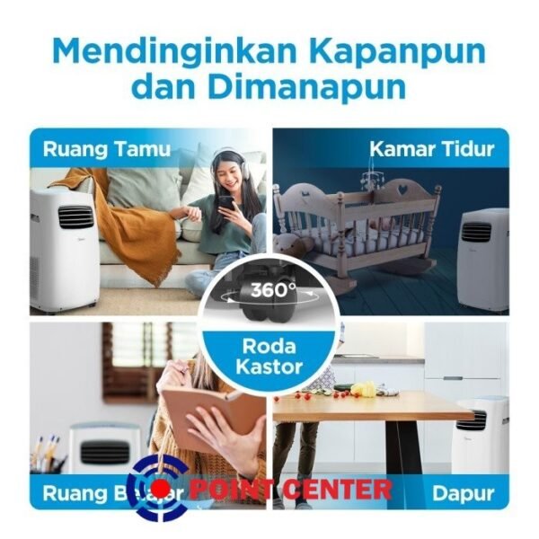 TERMURAH AC MIDEA PORTABLE MPF2-12CRN1 1.5 PK 1 1/2 PK - Image 5