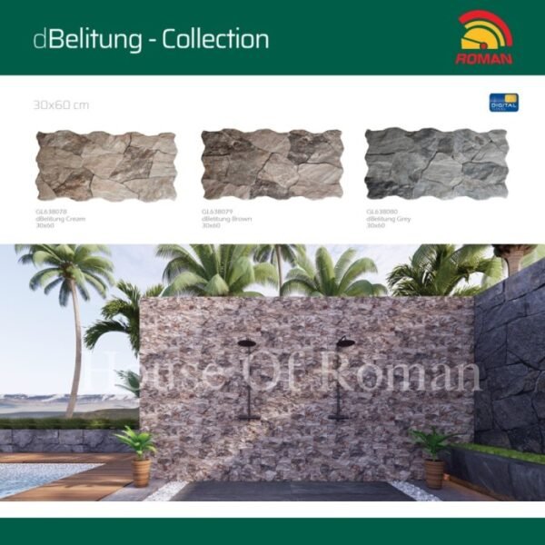 TERMURAH ROMAN KERAMIK 30 X 60 GL638079 DBELITUNG BROWN GOLONGAN AS - Image 4