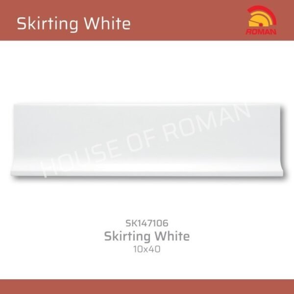 Termurah ROMAN KERAMIK Skirting White 10x40 SK147106
