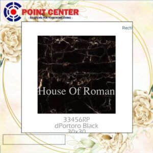 TERMURAH ROMAN KERAMIK 30 X 30RMF 33456RP DPORTORO BLACK GOL C