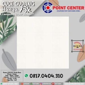 TERMURAH ROMAN KERAMIK 33,3 X 33,3 G362217 VENETO BONE