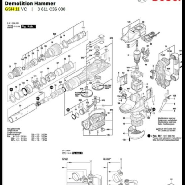 TERMURAH 160422052F BOSCH FIELD STATOR GERINDA GSH 11 VC - Image 3