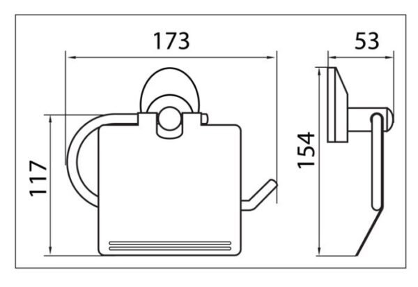 TERMURAH WASSER TP-2105-1 Tempat Tissu Tisu Toilet PAPER HOLDER SHELF - Image 2