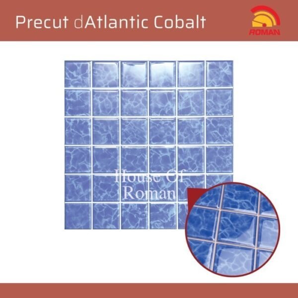 TERMURAH ROMAN KERAMIK PRE CUT 30 X 30 PWA33716 DATLANTIC COBALT GOL B - Image 3