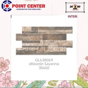 TERMURAH ROMAN INTERLOK 30 X 60 GL638069 DRAVELIN SAVANNA GOL. AS