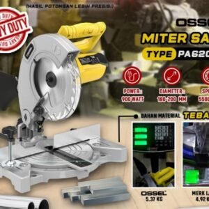 TERMURAH OSSEL MITTER SAW 7 INCH PA 6200 MESIN POTONG ALUMINIUM 7 INC
