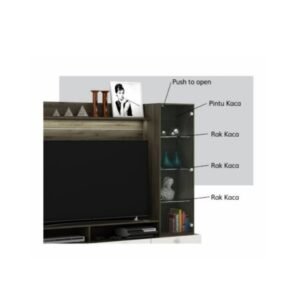 TERMURAH ACTIV FURNITURE NEXA WU 181 LEMARI RAK HIAS BUFFET TV MODERN