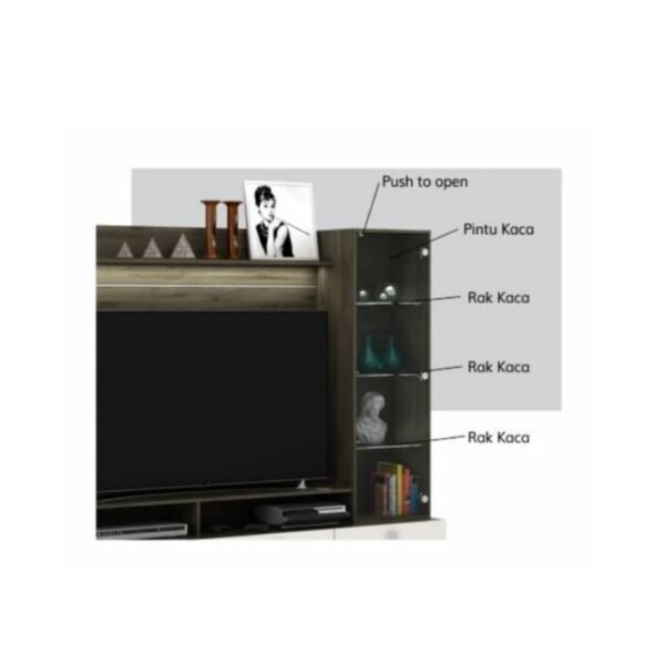 TERMURAH ACTIV FURNITURE NEXA WU 181 LEMARI RAK HIAS BUFFET TV MODERN