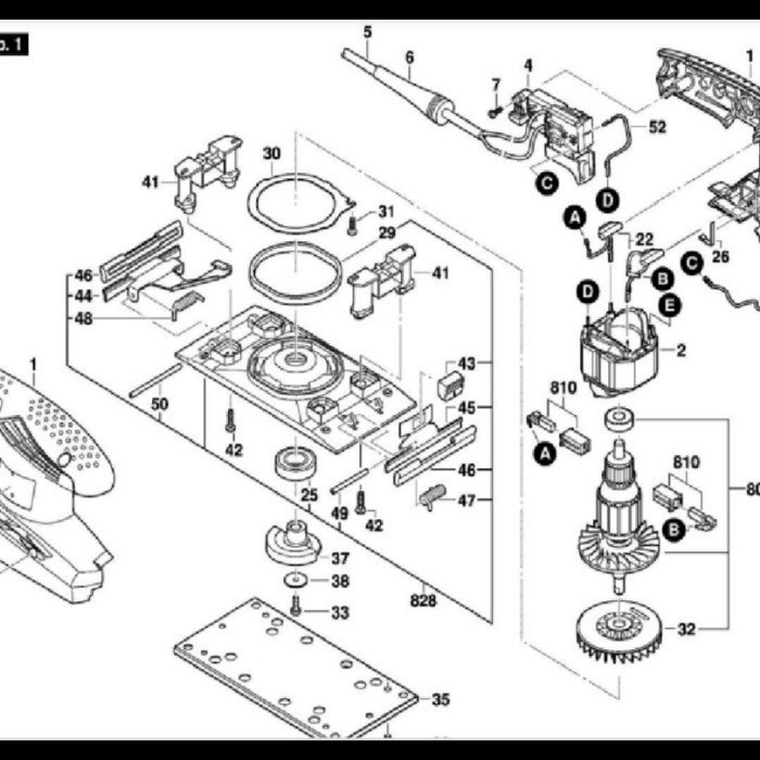 TERMURAH 2607200632 BOSCH SWITCH GSS 2300 / SPARE PART BOSCH ORIGINAL - Image 2
