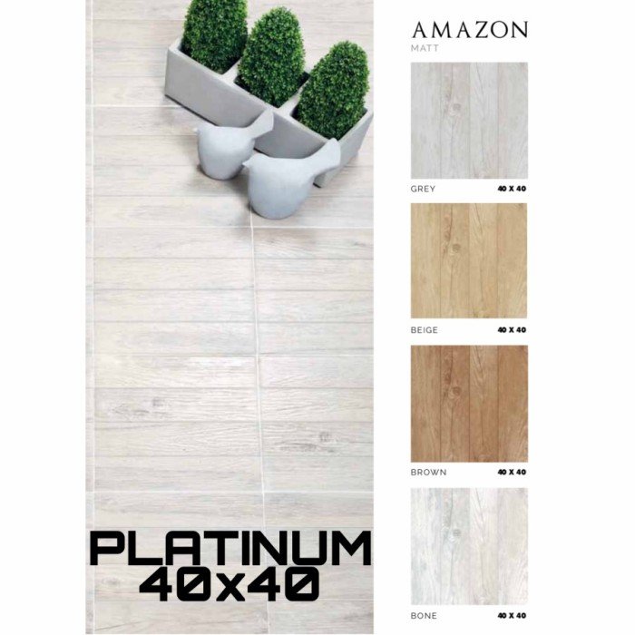 TERMURAH PLATINUM KERAMIK 40/40 AMAZON BROWN - Image 3