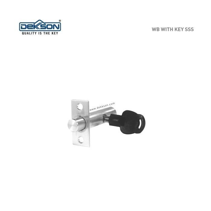 TERMURAH DEKKSON Window Bolt Kunci Shaft WB WITH KEY SSS - Image 3