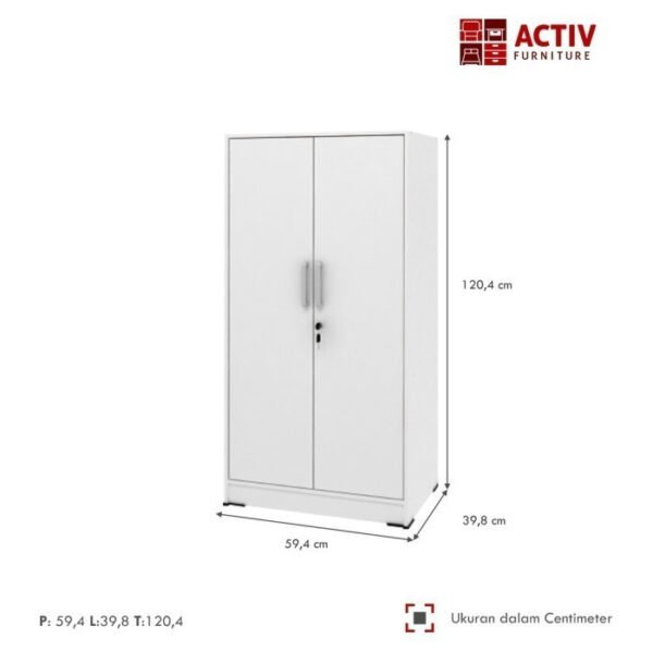 TERMURAH ACTIV FURNITURE SPIN BL 121 LEMARI PAKAIAN KECIL MODERN PUTIH - Image 3