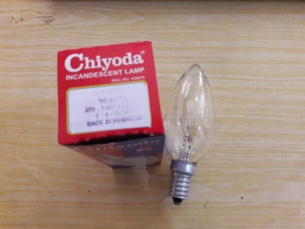 TERMURAH CHIYODA LAMPU / BOHLAM PIJAR E14 CLEAR 10W 10 WATT PUTIH
