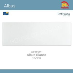 TERMURAH ROMAN KERAMIK 30 x 90R W93860R ALBUS BIANCO