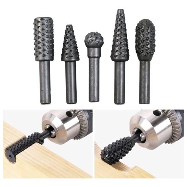 TERMURAH TAFFWARE MATA BOR KAYU WOOD BITS STEEL 1/4 INCH 5 PCS - 25450 - Image 4