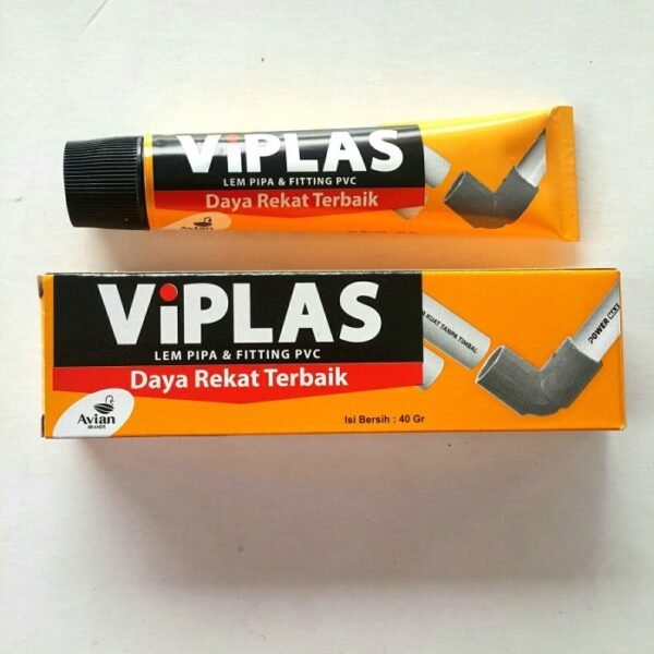 TERMURAH VIPLAS LEM PVC PIPA FITTING PRALON 40CC - Image 3