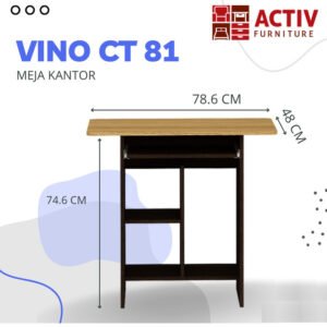 TERMURAH ACTIV FURNITURE VINO CT 81 MEJA KERJA DEKSTOP KOMPUTER MODERN