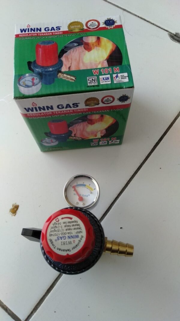 TERMURAH REGULATOR GAS LPG WINN GAS HIGHT PRESSURE METER - Image 2