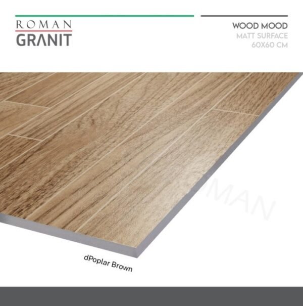 TERMURAH ROMAN GRANIT 60 X 60 GT602267R dPoplar Brown - Image 2