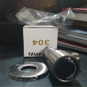 TERMURAH STOP KRAN BOTOL SHOWER BULAT STAINLESS ABU A - 5483