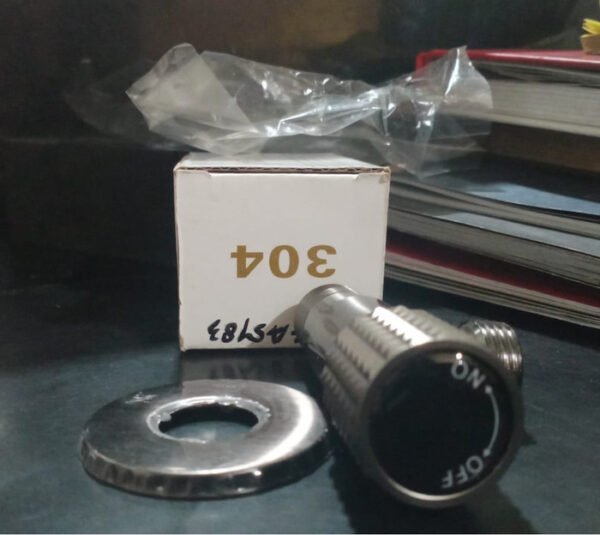 TERMURAH STOP KRAN BOTOL SHOWER BULAT STAINLESS ABU A - 5483