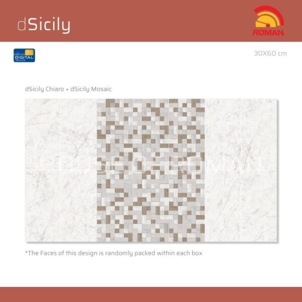 Termurah ROMAN KERAMIK dSicily Mosaic 30x60T W63729T - Image 5