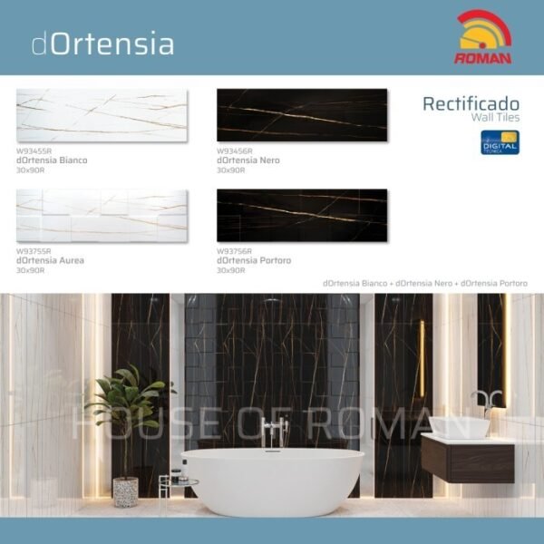 TERMURAH ROMAN KERAMIK 30 x 90R W93756R dORTENSIA PORTORO - Image 4