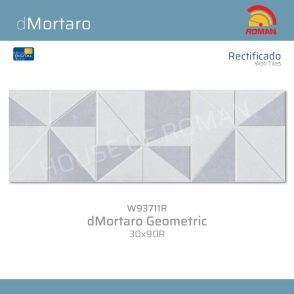 TERMURAH ROMAN KERAMIK 30 x 90R W93711R dMORTARO GEOMETRIC