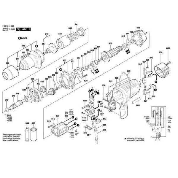 TERMURAH 1619PA2436 BOSCH ARMATURE GDS 18 E / SPARE PART BOSCH - Image 2
