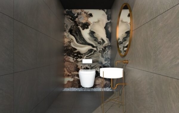TERMURAH NIRO GRANIT 30 X 60 GPB03 POLAR BLACK STRUCTURED - Image 2