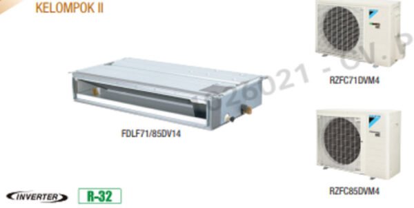 TERMURAH DAIKIN SDLF85DV-L MOUNTED DUCT LOW STATIC PRESSURE 3.5 PK